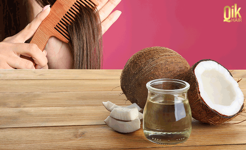 dùng dầu dừa để ủ tóc