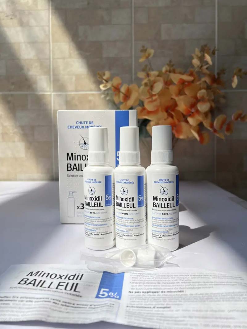 Thuốc xịt mọc tóc Minoxidil Bailleul