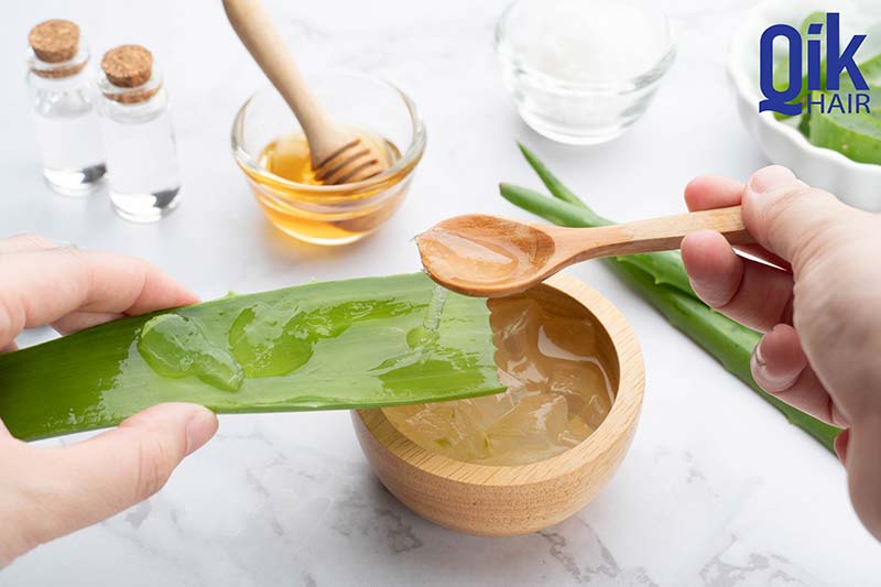 làm dưỡng tóc bằng nha đam