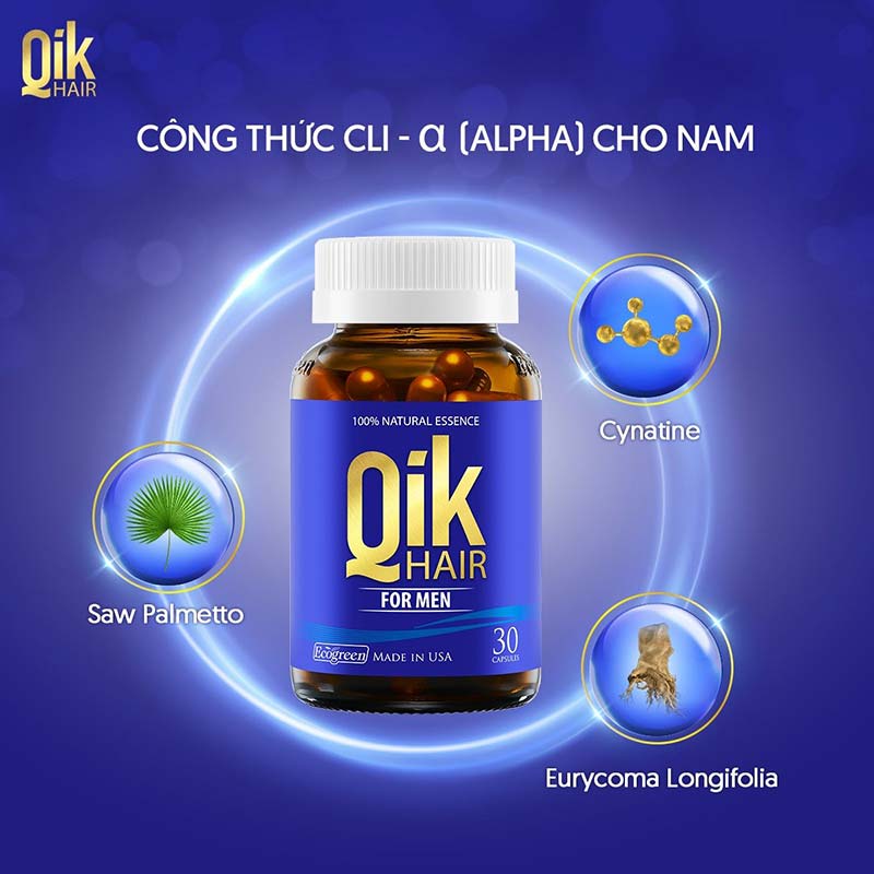 qik hair cho nữ hỗ trợ trị rụng tóc sau sinh