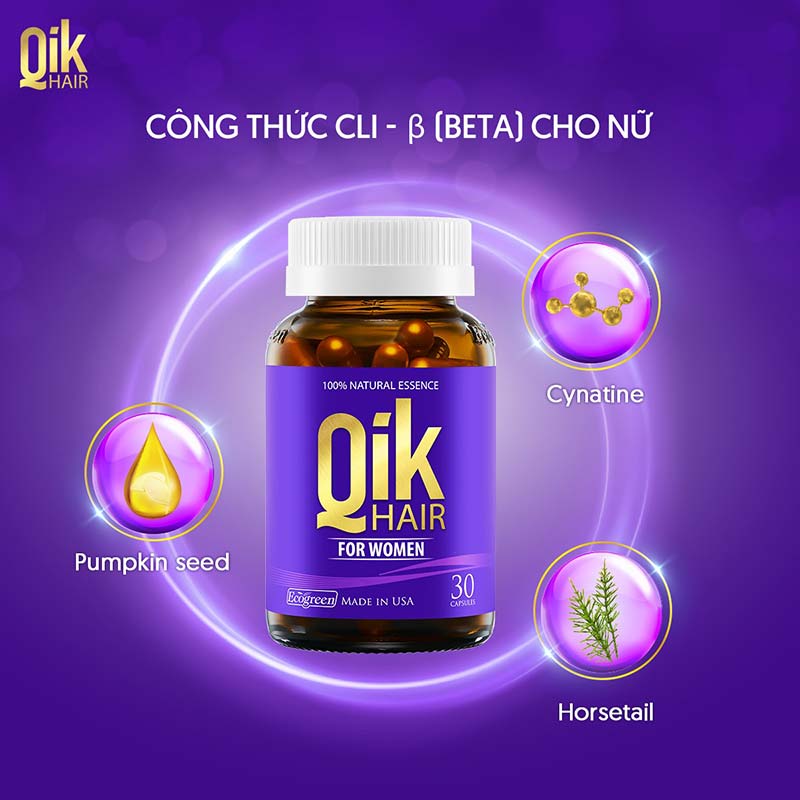 qik hair for women tốt cho tóc nữ giới