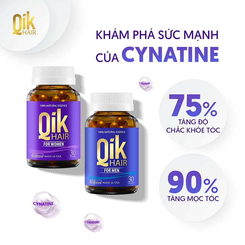 qik hair với cynatine