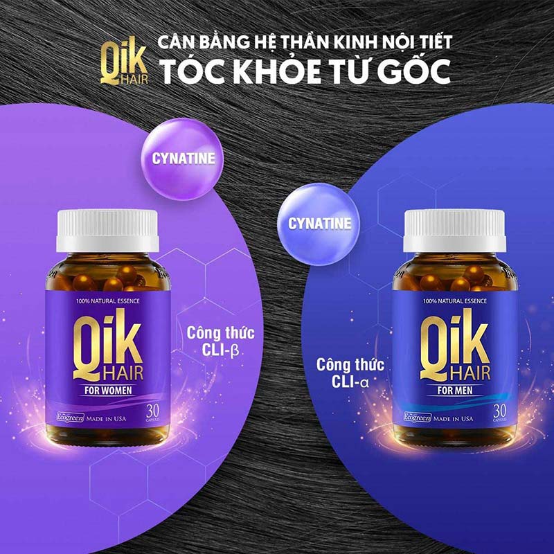 bộ đôi qik hair cho nam và nữ