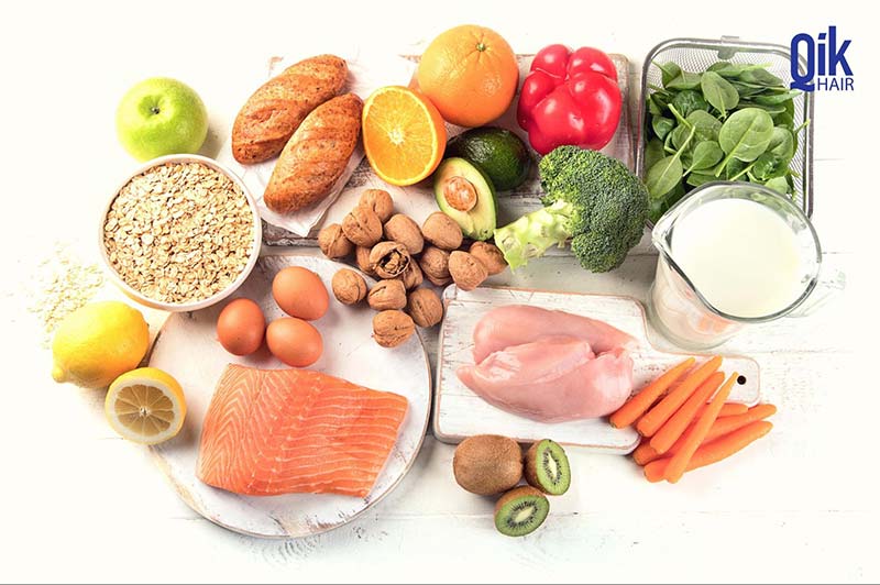 chế độ dinh dưỡng tốt cho mái tóc