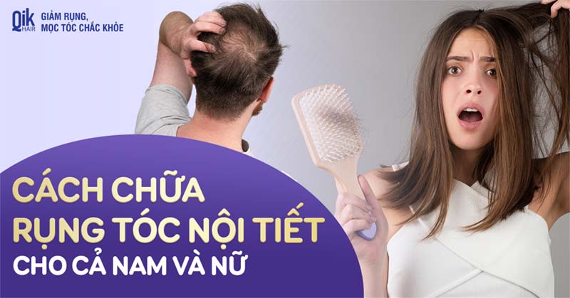 4 cách chữa rụng tóc nội tiết hiệu quả cho cả nam và nữ