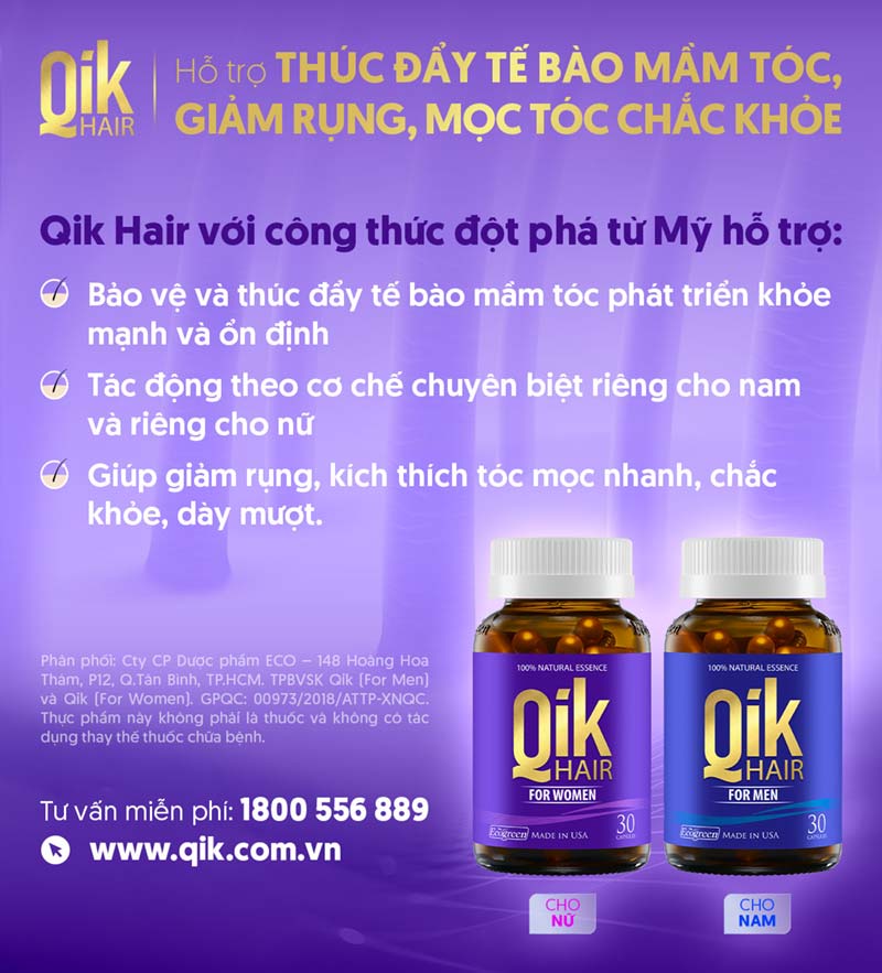 sản phẩm của qik hair