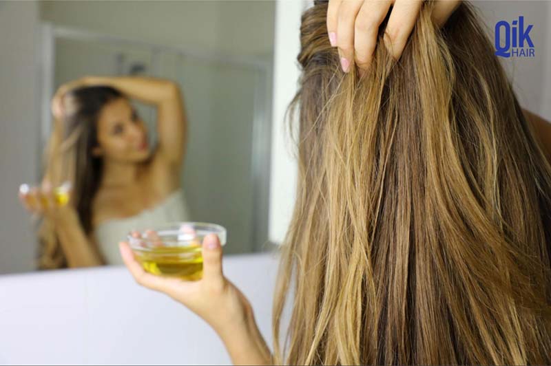 sử dụng tinh dầu và dầu nền giúp tăng hiệu quả chăm sóc tóc