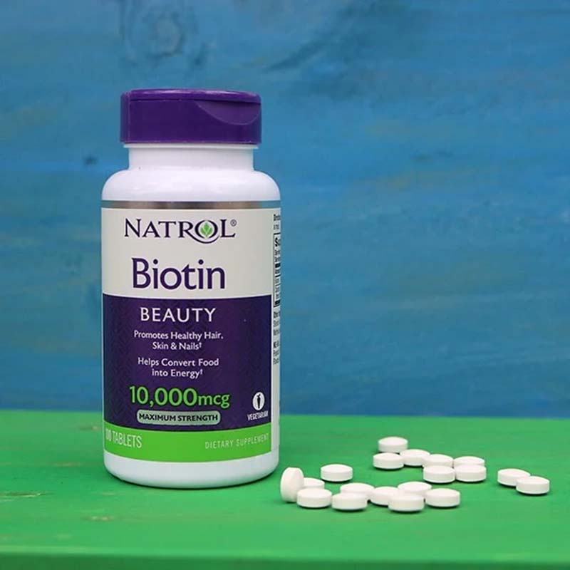 viên thuốc uống mọc tóc natrol biotin