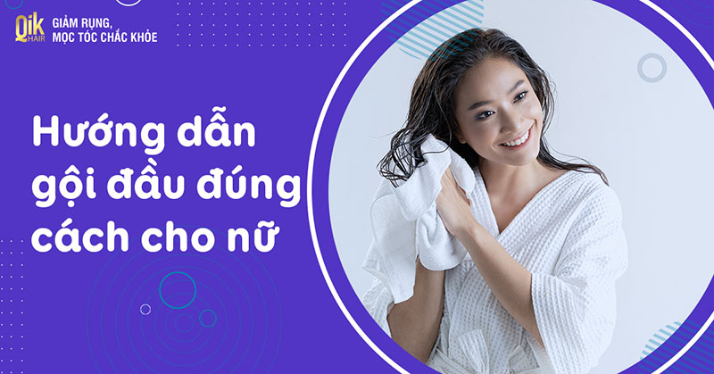 gội đầu đúng cách cho nữ