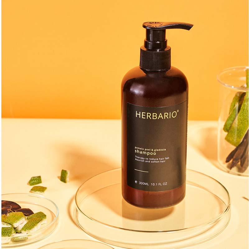 dầu gội vỏ bưởi và bồ kết herbario