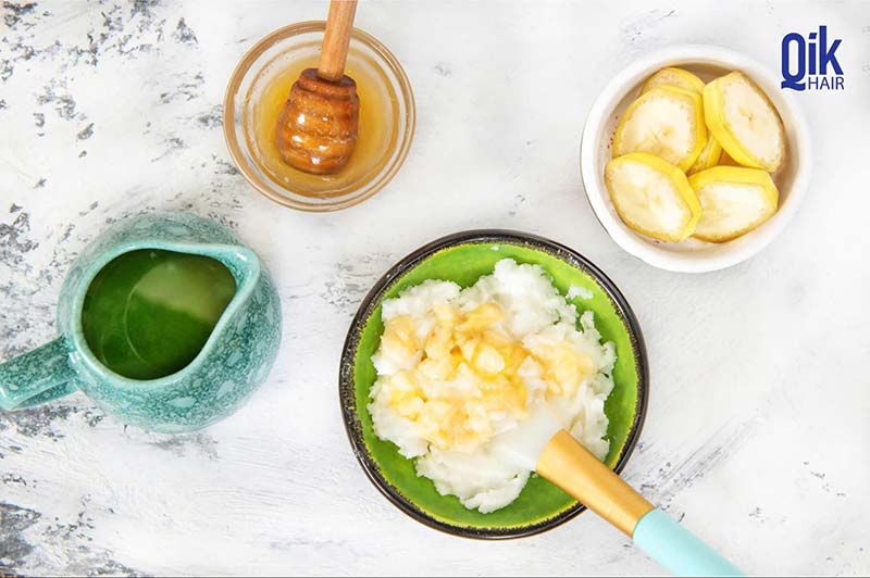 ủ tóc bằng vitamin e và chuối
