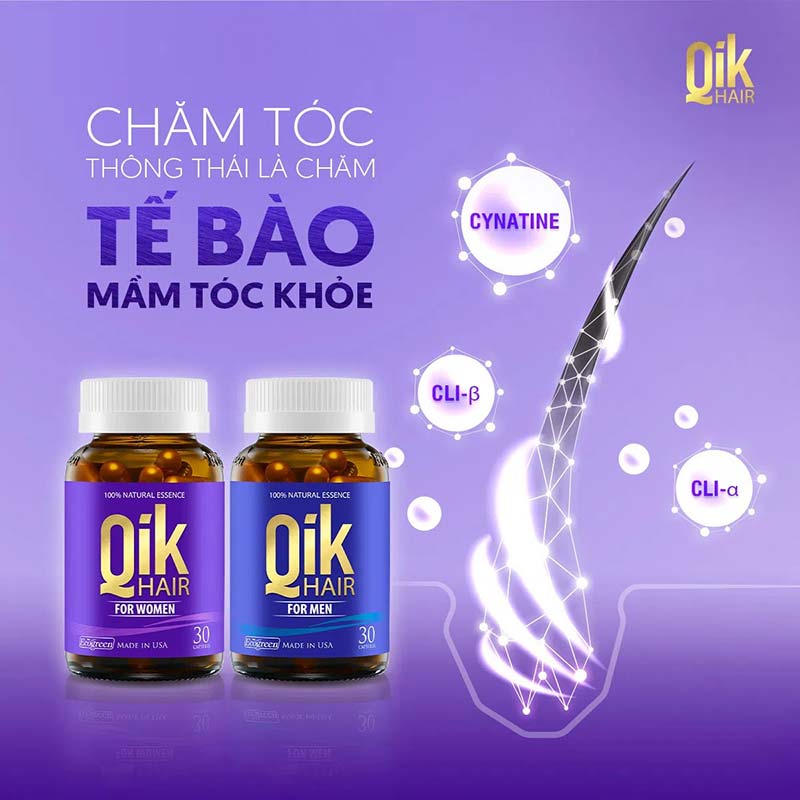 viên uống qik hair