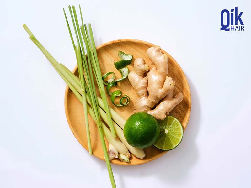 gừng kết hợp chanh sả