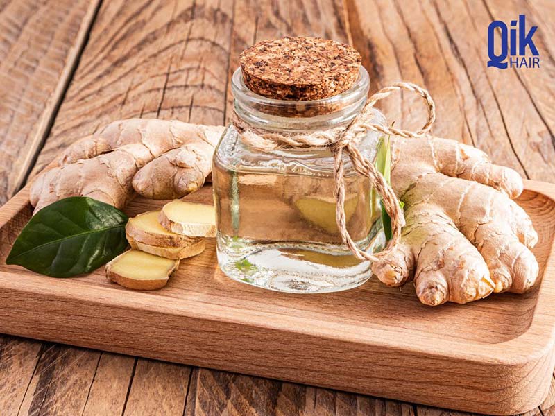kết hợp gừng với dầu dừa