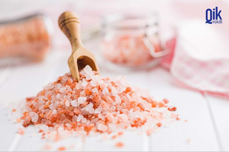 muối himalaya chăm sóc tóc