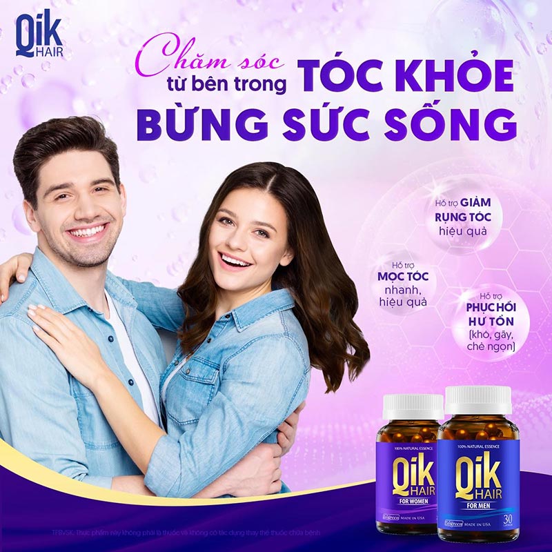 uống qik hair nuôi dưỡng tóc