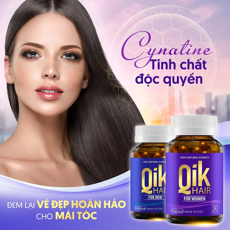 viên uống qik hair giảm rụng tóc