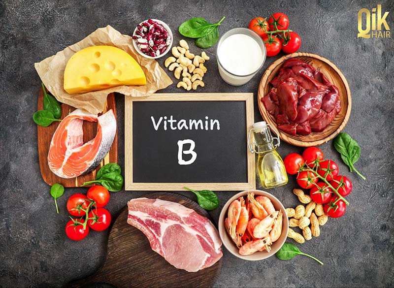 vitamin nhóm b giảm rụng tóc