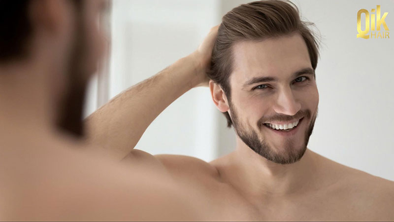 người đàn ông cấy tóc trị hói thành công