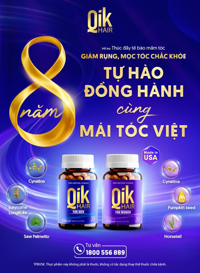 banner tự hào 8 năm qik hair