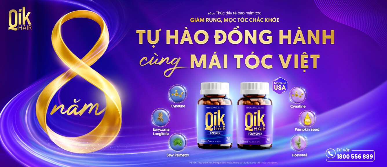 banner tự hào 8 năm qik hair