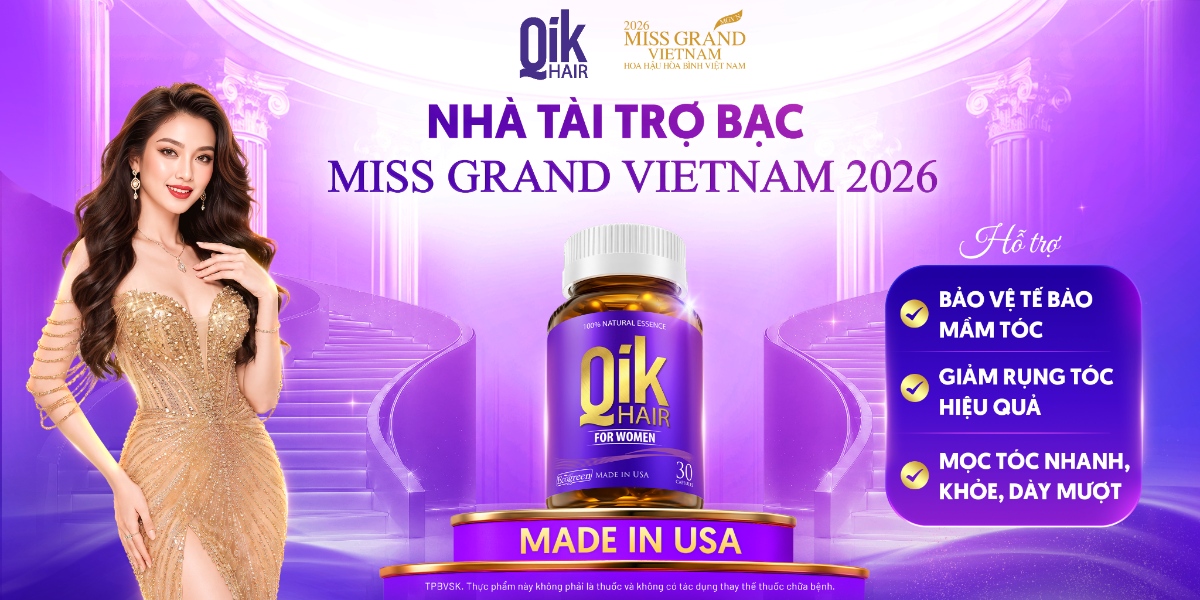 qik hair tài trợ miss grand vietnam 2026