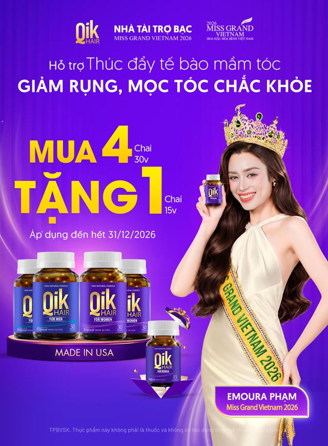 Qik Hair tài trợ Miss Grand 2026