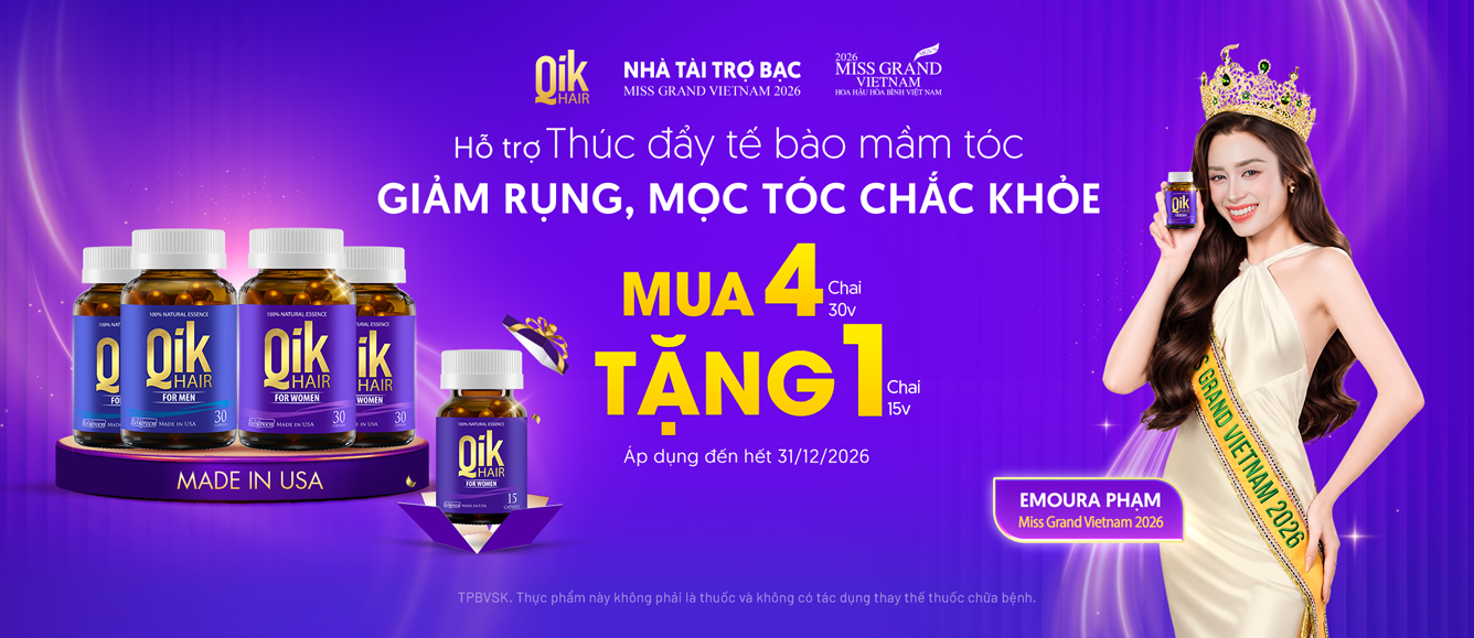 Qik Hair tài trợ Miss Grand 2026